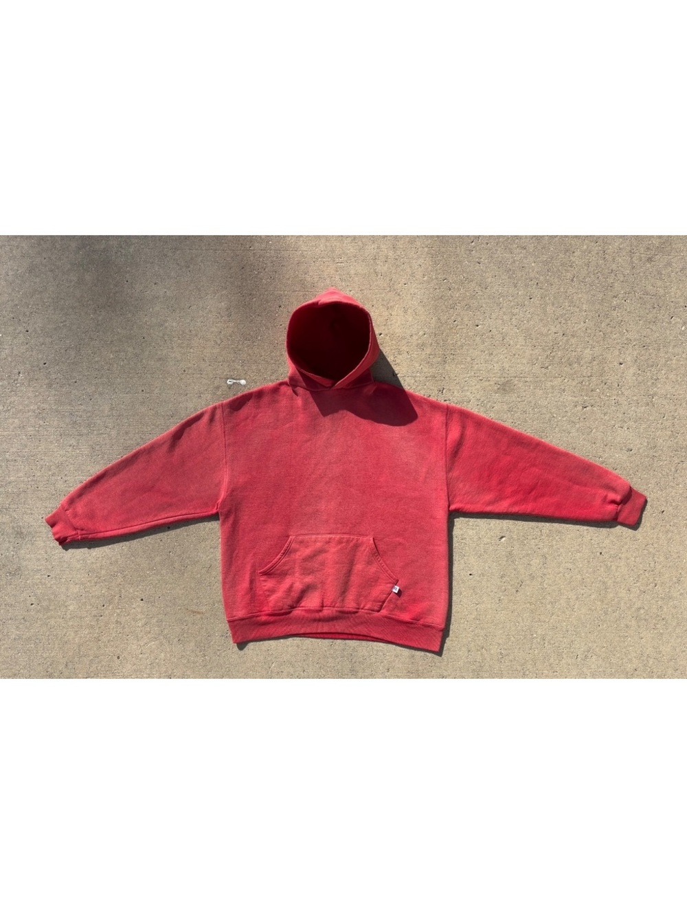Vintage 90s Russell Athletic Faded Red Hoodie XL Patina Rare
